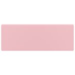vidaXL Lavabo carré de luxe à trop-plein Rose mat 41x41 cm Céramique