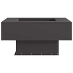 vidaXL Braise Noir 60 x 60 x 30 cm Acier laminé à froid