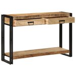 vidaXL Table console Marron 120 x 33 x 75 cm bois de manguier massif
