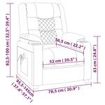 vidaXL Fauteuil de massage électrique Rouge bordeaux Similicuir
