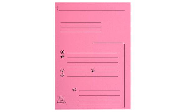 Paquet de 25 chemises 2 rabats SUPER 250 Contact - 24x32cm x 5 EXACOMPTA