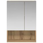 vidaXL Armoire Miroir de Salle de Bain Chêne artisan 50 x 14 5 x 70 cm