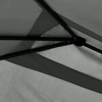 vidaXL Belvédère à revêtement de poteaux 3x4x2 6 m Anthracite 160 g/m²