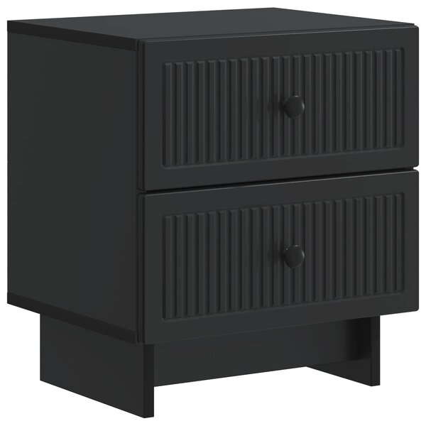 vidaXL Cabinet de chevet Noir 43 x 34 5 x 47 5 cm Bois d'ingénierie