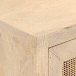 vidaXL Commode 55x30x76 cm bois massif de manguier et fer