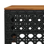 vidaXL Salon de jardin 11 Pièces avec coussins noir résine tressée