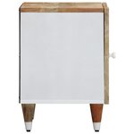 vidaXL Tables de chevet 2 Pièces 40x33 5x46 cm Bois de manguier solide