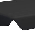 Vidaxl toit de rechange de balançoire noir 150/130x70/105 cm