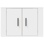 vidaXL Meuble TV mural Blanc 57x34 5x40 cm