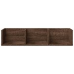 vidaXL Armoires murales 2Pièces chêne marron 75x18x16 5cm bois ingénierie