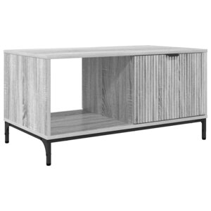 vidaXL Table basse Gris Sonoma 90 x 49 x 46 cm Bois d'ingénierie