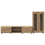 vidaXL Ensemble meuble TV FLORIN Chêne artisanal Bois d'ingénierie