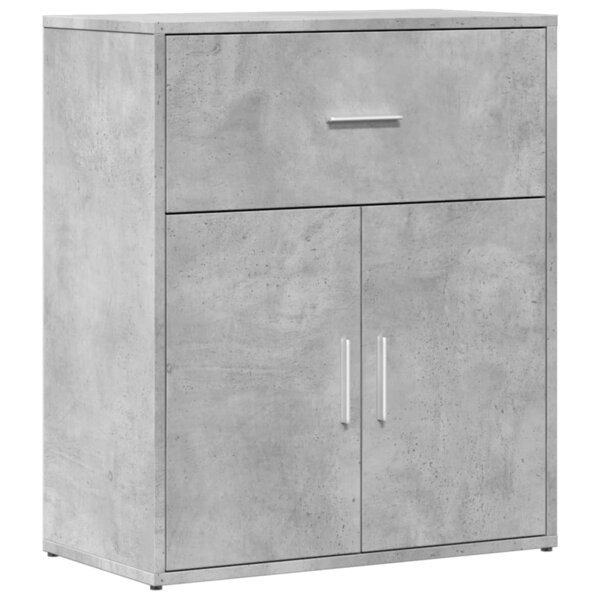 vidaXL Buffet gris béton 60x31x70 cm bois d'ingénierie