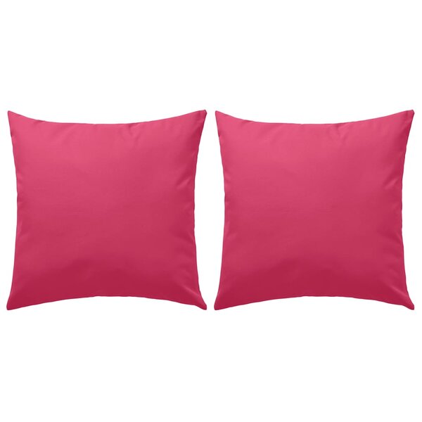 vidaXL Oreiller d'extérieur lot de 2 60 x 60 cm Rose