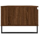 vidaXL Table basse Chêne marron 90x50x36 5 cm Bois d'ingénierie