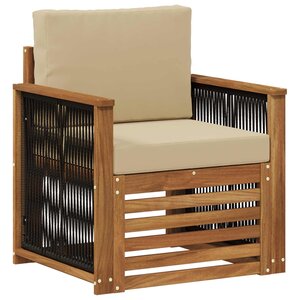 vidaXL Sofa de milieu extérieur Naturel
