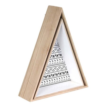 Etagère en triangle en bois happy life (lot de 2)