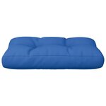 vidaXL Coussin de palette bleu royal 60x40x12 cm tissu