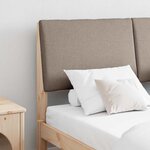 vidaXL Tête de lit capitonnée Taupe 160 cm Pin massif