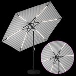 vidaXL Parasol de jardin avec lampes LED 300 x 300 cm Polyester