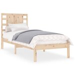 vidaXL Cadre de lit bois massif 90x190 cm simple