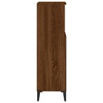vidaXL Armoire de bain chêne marron 30x30x100 cm bois d'ingénierie
