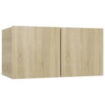 vidaXL Ensemble de meuble TV 4 Pièces Chêne sonoma Bois d'ingénierie