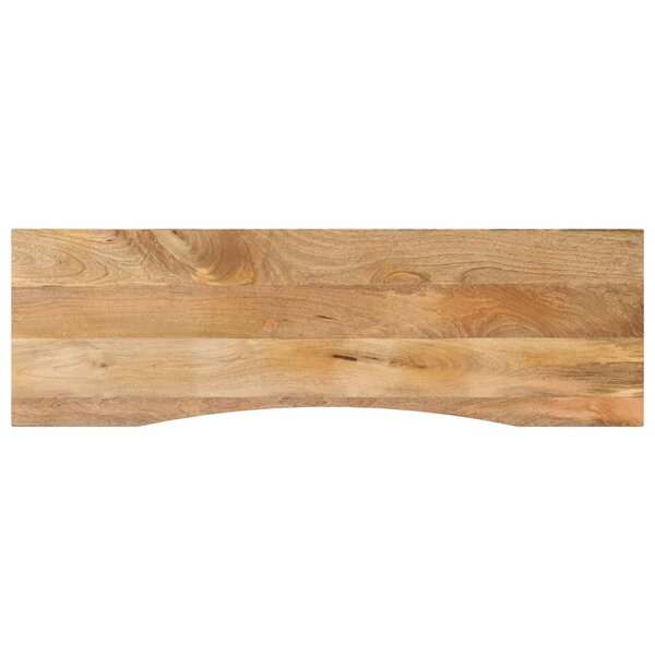 vidaXL Dessus de bureau avec courbe 160x50x2 5 cm manguier massif brut