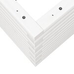 vidaXL Jardinière blanc 90x40x46 cm bois de pin massif