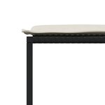 vidaXL Ensemble à manger de jardin 13 Pièces coussins noir résine tressée