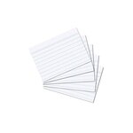Paquet de 100 fiches bristol  format A7  ligné  blanc LANDRÉ