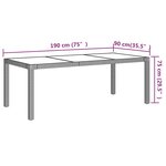 vidaXL Ensemble à manger d'extérieur 9Pièces coussins Résine tressée Gris