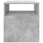 vidaXL Table d'appoint 2 Pièces Gris béton 40 5 x 40 x 45 cm