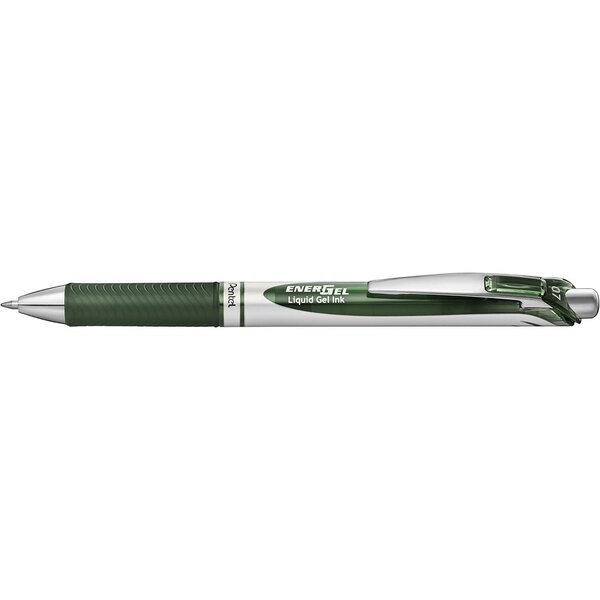 Stylo roller encre gel Energel BL77  vert olive PENTEL