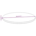 vidaXL Dessus de table Ø30x1 5 cm bambou