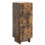 vidaXL Buffet Chêne fumé 33 x 34 5 x 90 cm Bois d'ingénierie