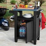 Keter table d'extérieur multifonctionnelle de barbecue unity l 228936