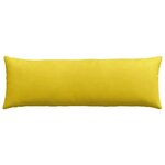 vidaXL Coussins de canapé 2 Pièces Jaune 120 x 40 cm
