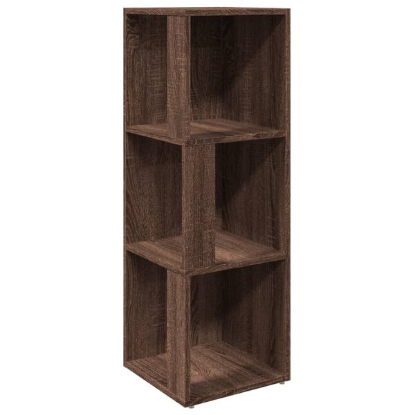 vidaXL Armoire d'angle Chêne marron 33x33x100 cm Bois d'ingénierie