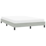 vidaXL Cadre de lit sans matelas gris clair 140x220 cm velours