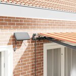 vidaXL Auvent Rétractable jaune et orange 350 x 250 cm tissu