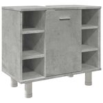 vidaXL Armoire de salle de bain Gris béton 60x32x53 5 cm Aggloméré