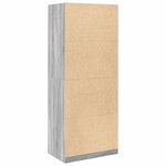 vidaXL Garde-robe sonoma gris 80x50x200 cm bois d'ingénierie