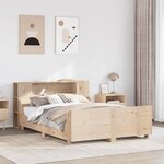 vidaXL Cadre de lit sans matelas 140x200 cm bois massif de pin