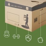 Pack and Move - Lot 10 cartons déménagement automatique - 60 x 50 x 40 cm - Poignées renforcées