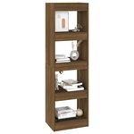 vidaXL Bibliothèque/Séparateur de pièce Chêne Marron 40x30x135 cm