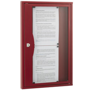 Tableau d'affichage antivandalisme - Intérieur 6 feuilles