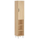 vidaXL Buffet haut Chêne sonoma 34 5x34x180 cm Bois d'ingénierie