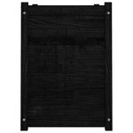 vidaXL Jardinière d'extérieur Noir 100x50x70 cm Bois de pin massif