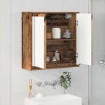 vidaXL Armoire Miroir de Salle de Bain Bois Ancien 60 x 20 x 60 cm